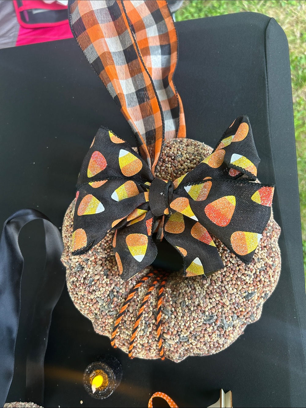 Birdseed wreath for fall 🐦‍⬛